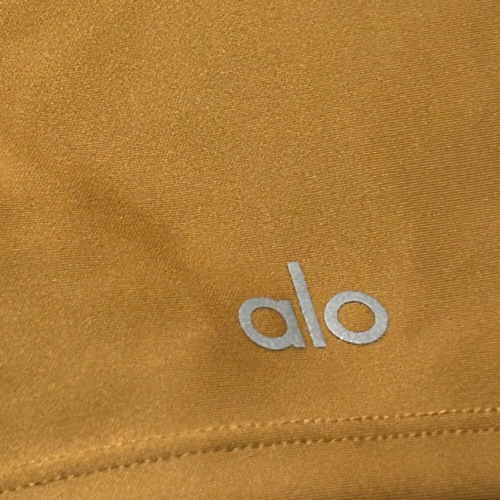 ALO High Waist Biker Shorts Womens M Lot Of 2 Taupe Rust 4" Inseam Athletic Yoga - Picture 13 of 13